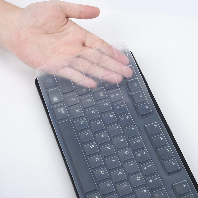 LEZE Keyboard Cover for Dell KB4021 2GR91 & KB212-B, Clear Keyboard Skin Protector - Image 2